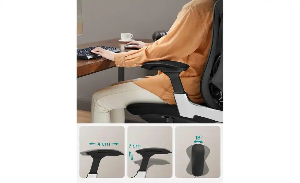 Bürostuhl BHL 70|117|70 cm, Flachgewebe