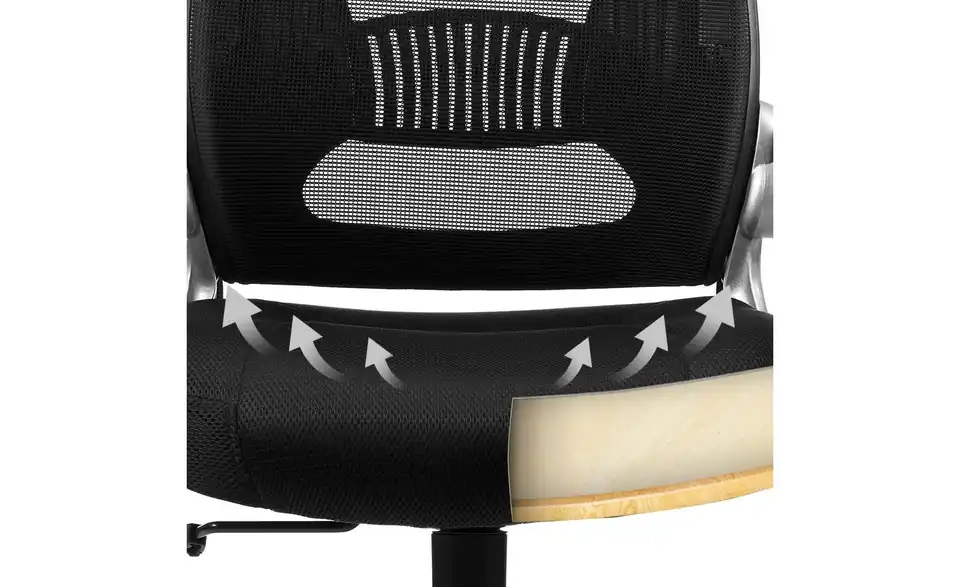 Bürostuhl BHL 68|119|68 cm, Flachgewebe