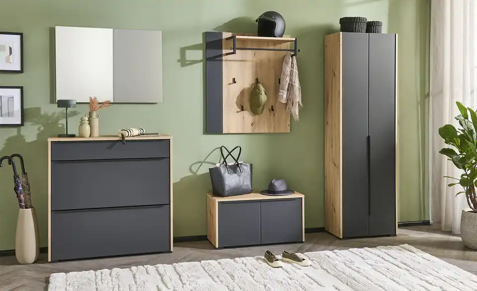 Wohnwert Garderobenschrank Arca BHT 59|190|34 cm