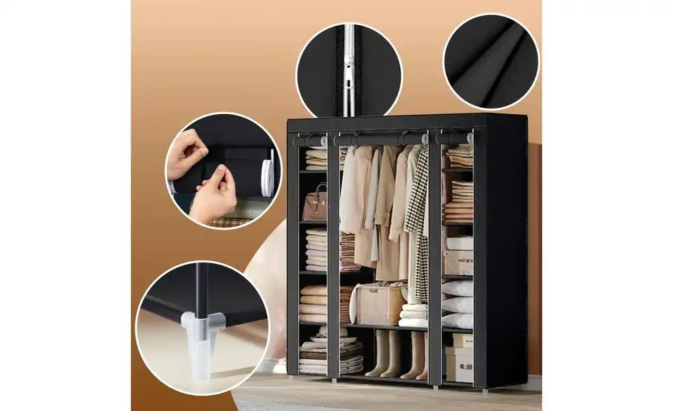 Stoffschrank Denni BHL 150|175|45 cm