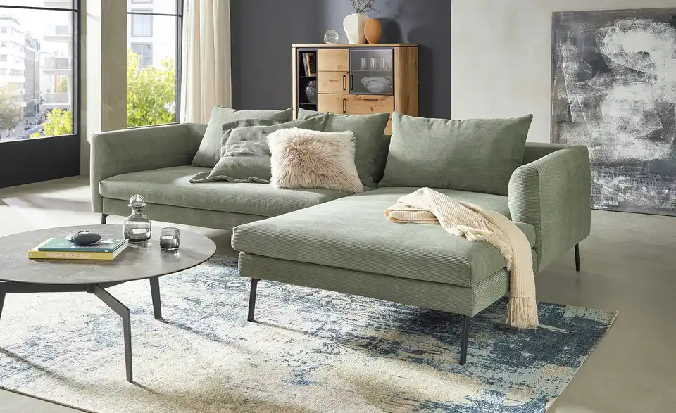 Gray u0026 Jones Ecksofa aus Cord BT 284|178 cm, Cordstoff fein