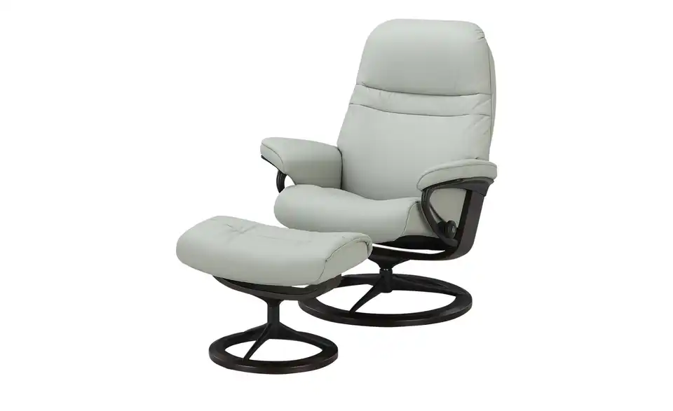 Stressless Relaxsessel mit Hocker aus Leder Signature M Leder