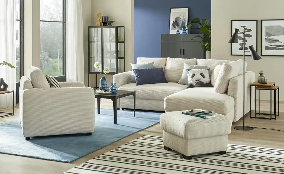 bobb Sessel mit Boxspringpolsterung Lisa de Luxe BHT 85|90|93 cm, Cordstoff