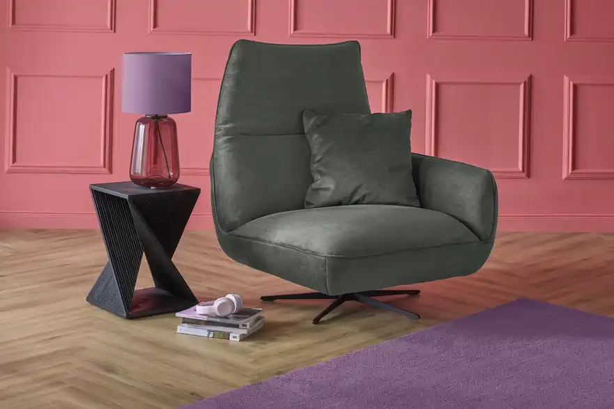 pop Drehsessel aus Flachgewebe Ventus BHT 101|111|98 cm, Flachgewebe