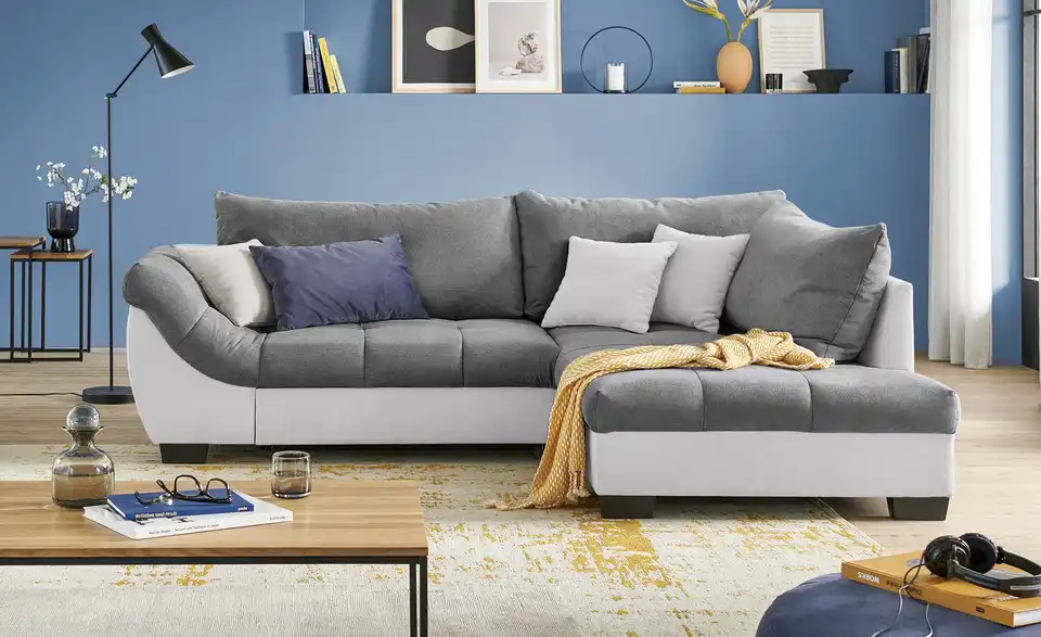 bobb Ecksofa Krissy BHT 251|88|190 cm, Mikrofaser