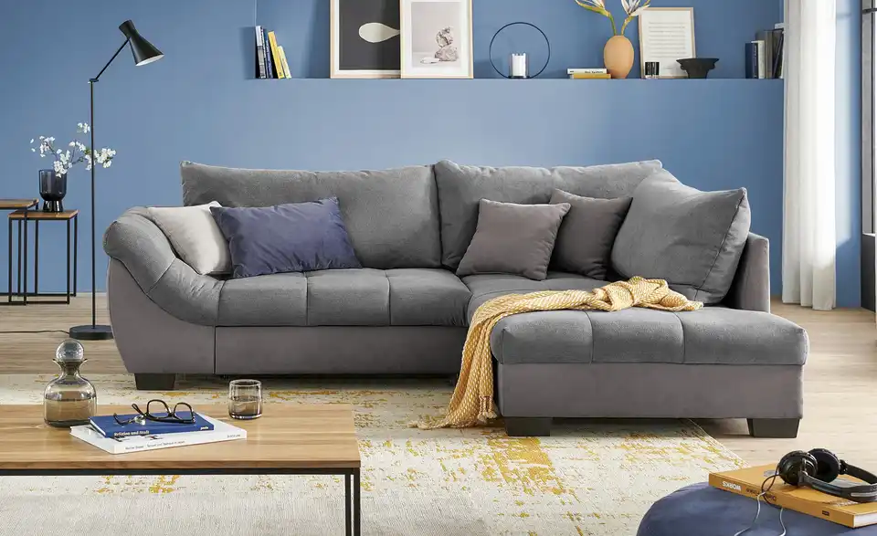 bobb Ecksofa Krissy BHT 251|88|190 cm, Mikrofaser