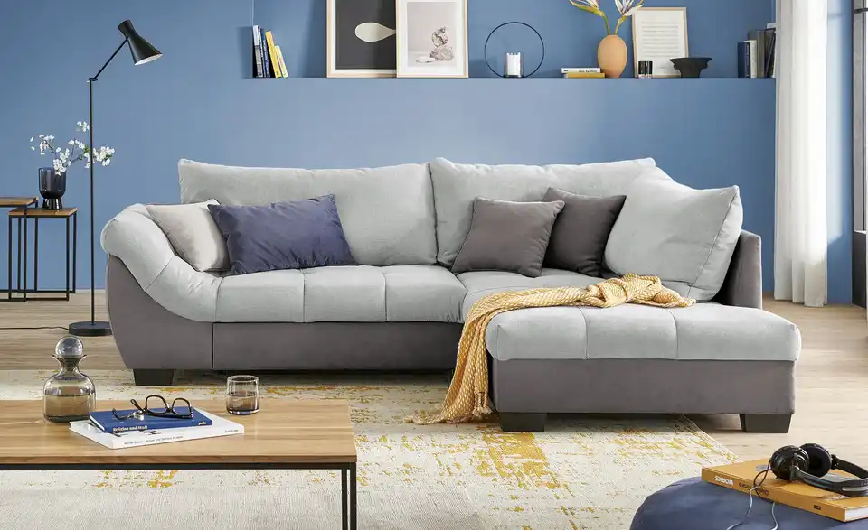 bobb Ecksofa Krissy BHT 251|88|190 cm, Mikrofaser