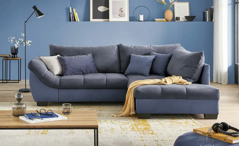 bobb Ecksofa Krissy BHT 251|88|190 cm, Mikrofaser