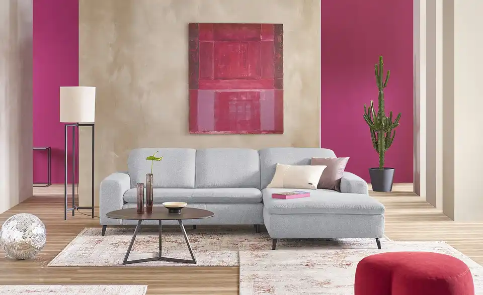 Jette Home Ecksofa aus Flachgewebe Jette Sense BL 270|191 cm, Flachgewebe