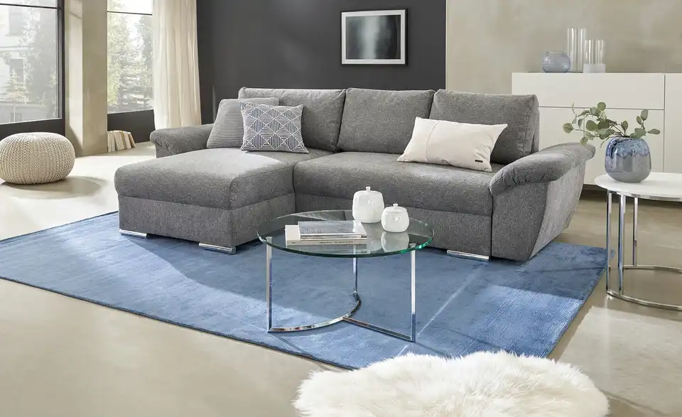 uno Ecksofa seitenverkehrt montierbar Valencia BHT 227|86|156 cm, Webstoff