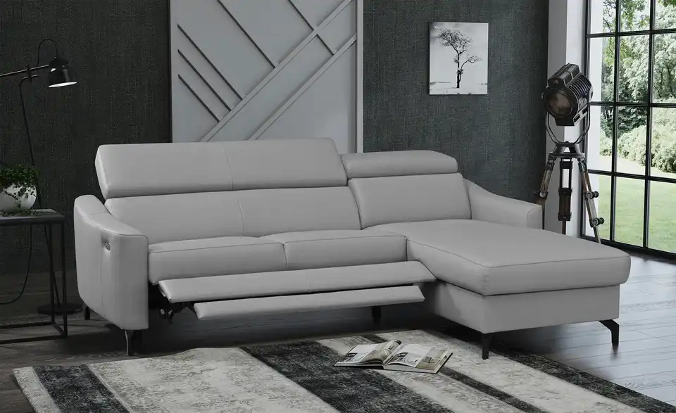 uno Ecksofa Orlando BHT 228|98|180 cm, Leder