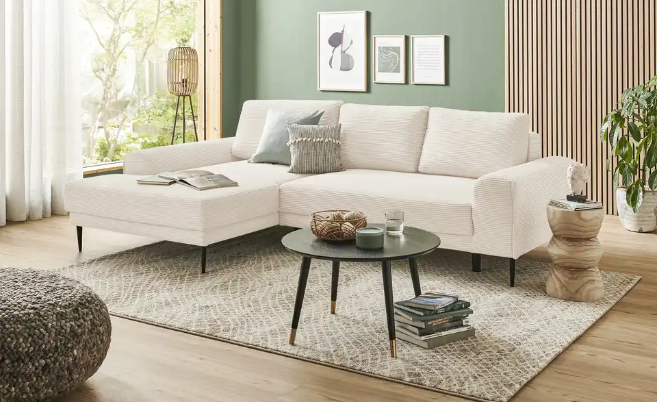 switch Ecksofa Capitol BHT 276|73|175 cm, Cordstoff