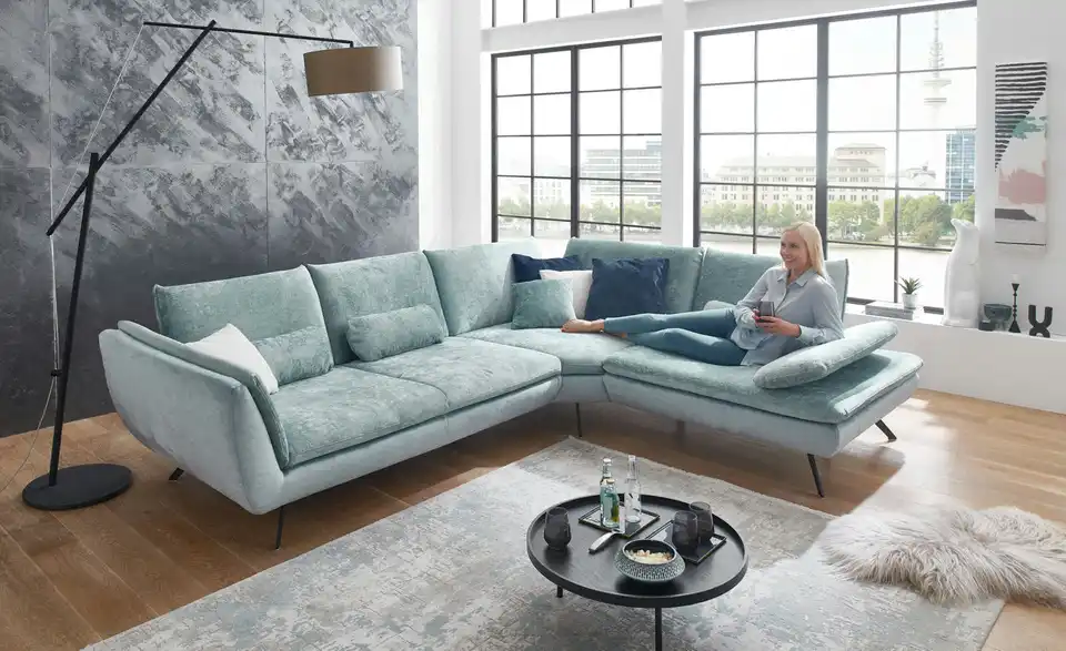 Ecksofa Luca BHT 314|88|244 cm, Mikrofaser