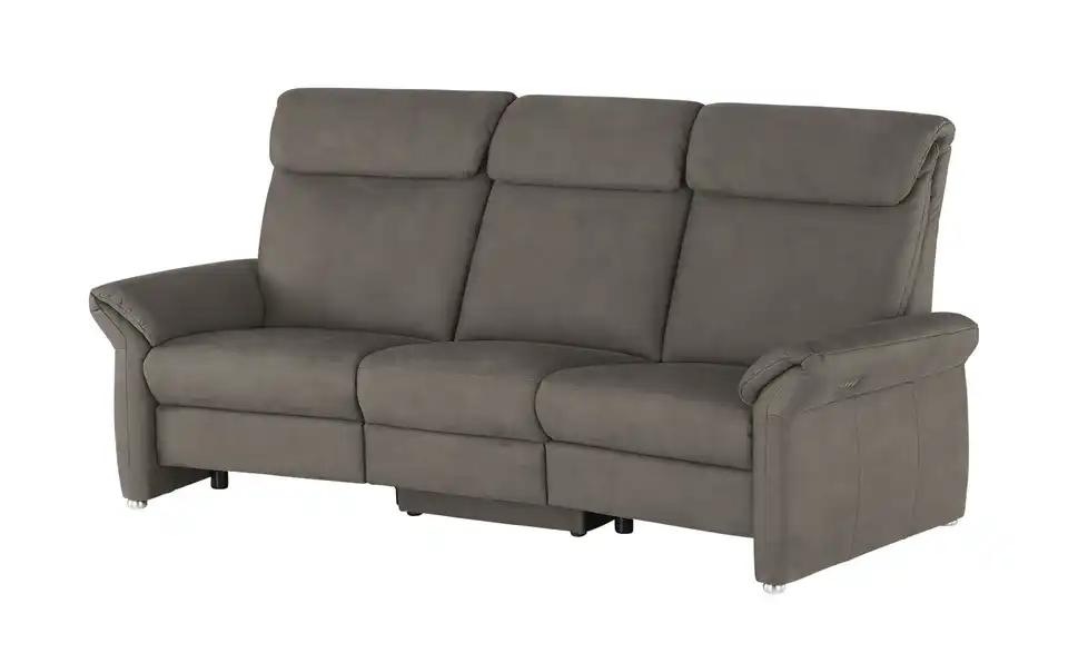 Wohnwert Trapezsofa mit USB Anschluss Melina BHT 226|107|176 cm, Mikrofaser