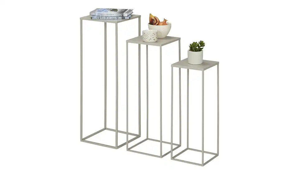 HOME STORY Beistelltisch, 3er Set BHT 25|70|25 cm