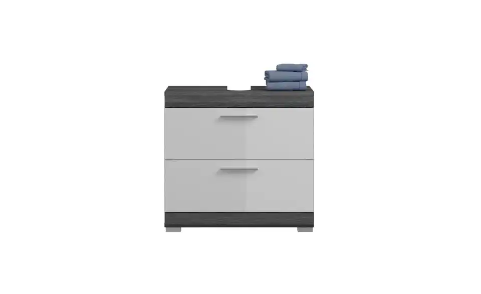 Badmöbel-Set SCHLOONSEE, 2 tlg., bestehend aus: Waschbeckenunterschrank, Spiegelschrank, in verschiedenen Farben erhältlich, Badmöbel, Kombination, Badezimmer Schloonsee BHL 60|191|34 cm