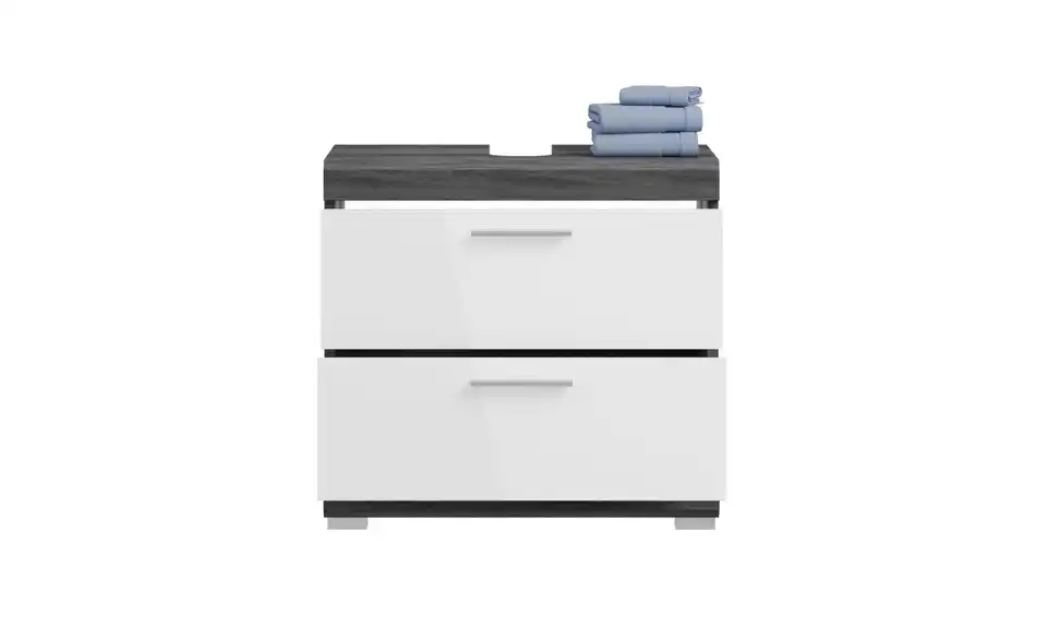 Badmöbel-Set SCHLOONSEE, 4 teilig, bestehend aus: Waschbeckenunterschrank, Spiegel, Unterschrank, Hängeschrank Schloonsee BHL 112|191|34 cm