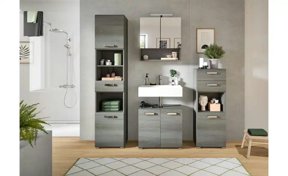 Badkombination Silbersee BHL 115|185|115 cm