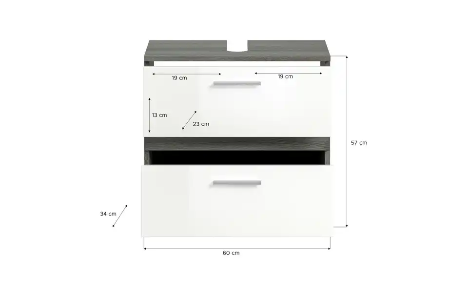 Badkombination Blankensee BHL 110|191|34 cm