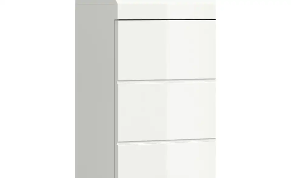 Badmöbel-Set SCHLOONSEE, 5 teilig, inklusive LED Beleuchtung, bestehend aus: Hochschrank, WBU, Spiegelschrank, Unterschrank, Hängeschrank Schloonsee BHL 164|191|164 cm