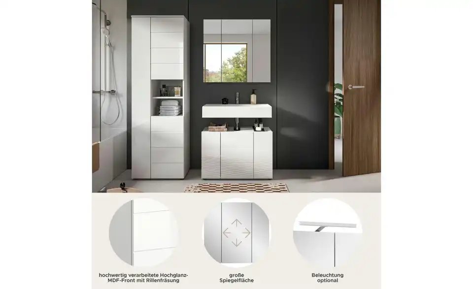 Badkombination BHL 157|190|34 cm