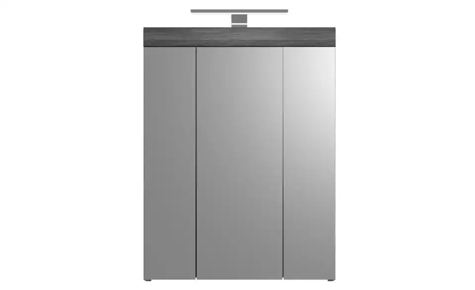 Spiegelschrank SCHLOONSEE, Breite 60cm, inkl. Beleuchtung, 3 Spiegeltüren, 9 Fächer in verschiedenen Farben erhältlich, Badmöbel, Spiegel, Badschrank, Bad Schloonsee BHL 60|79|18 cm