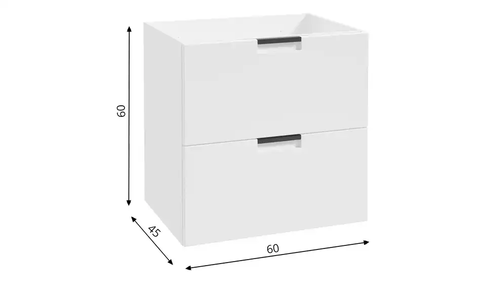 Waschtischunterschrank Arenholzer See BHT 60|60|45 cm