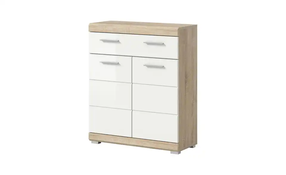 Unterschrank SCHLOONSEE, Breite 74cm, 2 Tür, 1 Schubkasten, 2 Fächer, MDF-Front in verschiedenen Farben erhältlich, Badmöbel, Badschrank, Kommode, Bad Schloonsee BHL 74|88|31 cm