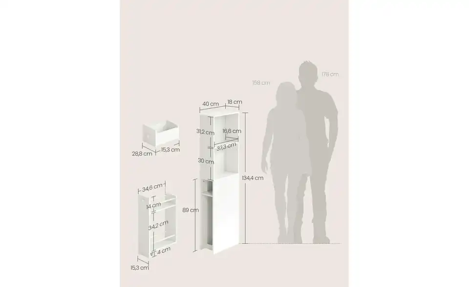 Hochschrank BHL 18|134,4|40 cm
