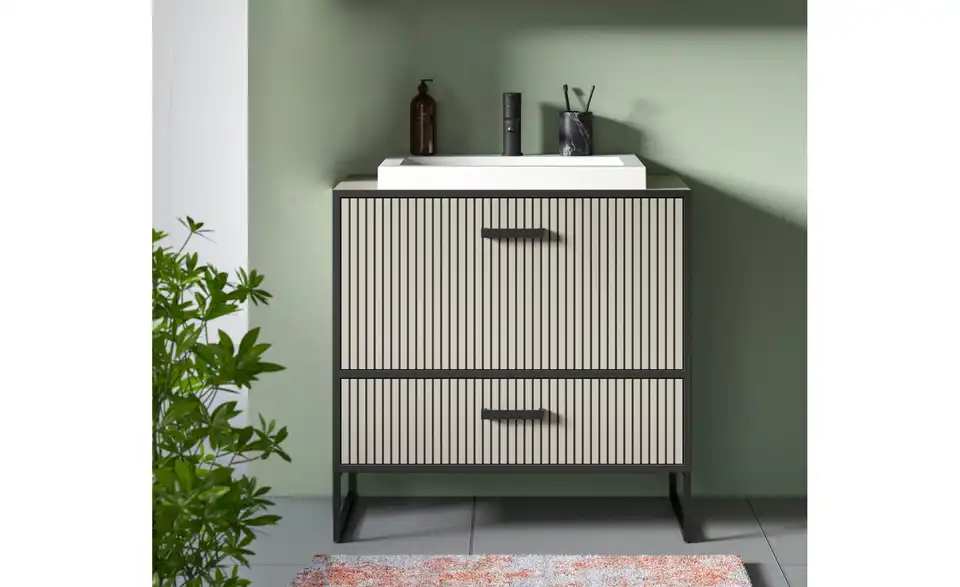 Waschtisch inkl. Waschbecken BHL 80|84|48 cm