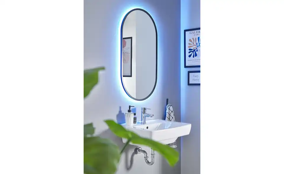 Spiegel mit LED oval Obersee BHT 50|91|5 cm Spiegel mit LED oval Obersee BHT 50|91|5 cm