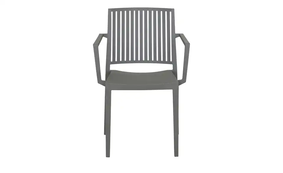 Siena Garden Gartenstuhl aus Kunststoff stapelbar grau Lane BHT 57|80|56 cm