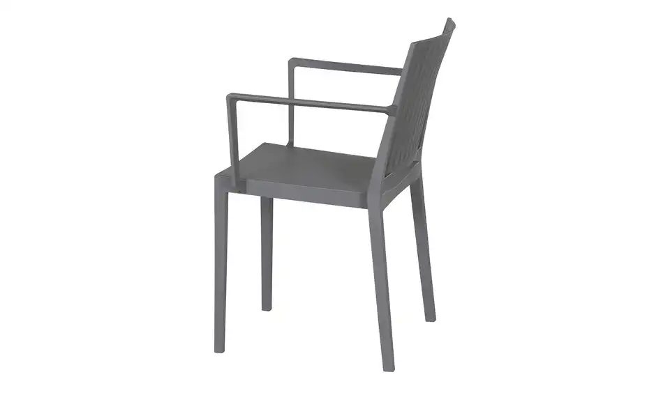 Siena Garden Gartenstuhl aus Kunststoff stapelbar grau Lane BHT 57|80|56 cm