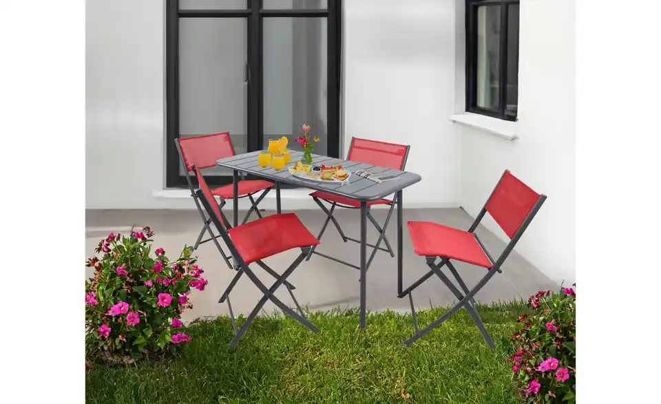 Gartenstuhl 4er-Set BHL 45|79|46 cm