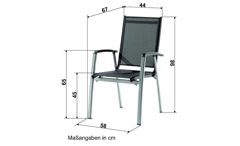 Sieger Stapelsessel BHL 59|98|68 cm