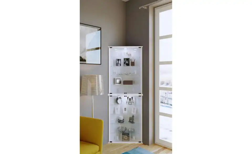 Eckvitrine Vecko BHT 67,5|176|23 cm
