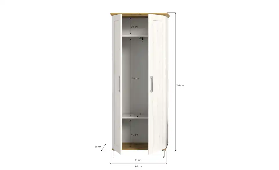 Garderobenschrank Verona BHT 80|196|39 cm