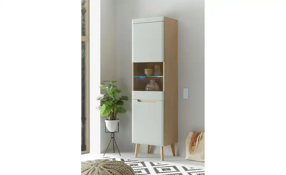 Vitrine mit Soft-Close Malaren BHT 50|197|40 cm