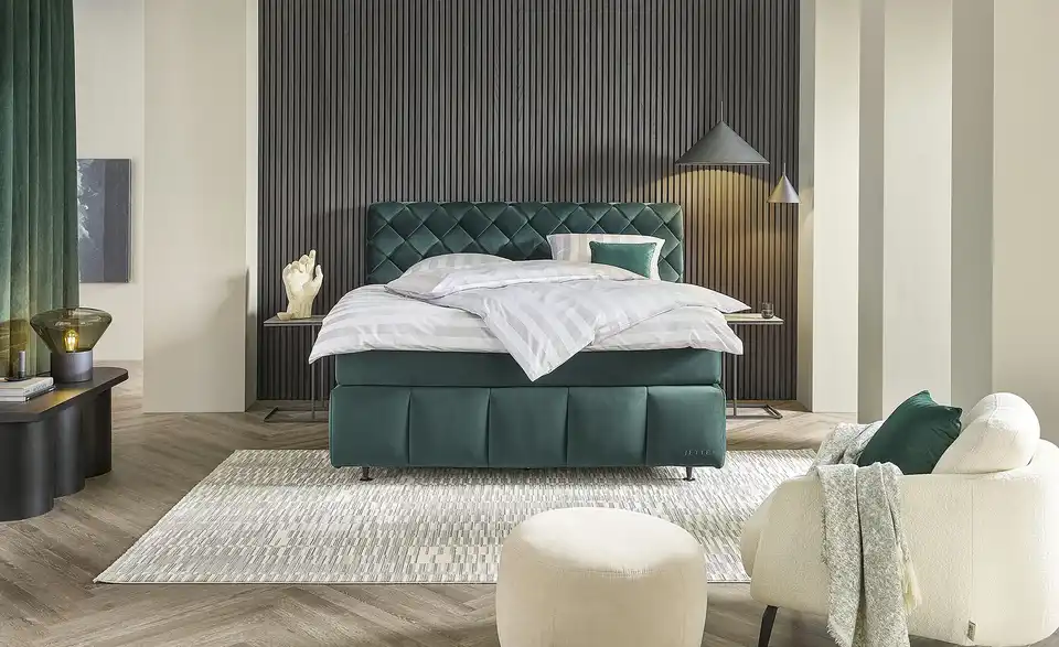 Jette Home Boxspringbett Braid BHL 182|123|215 cm