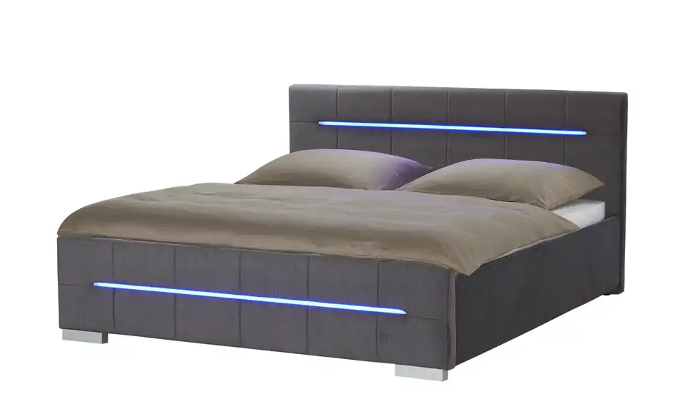 Polsterbett mit LED-Beleuchtung Bicester BHL 186|100|213 cm