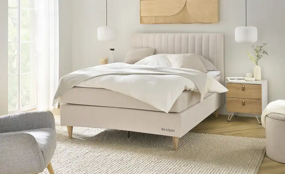 SKAGEN STUDIO Boxspringbett Skagen Vanda BHL 142|102|211 cm