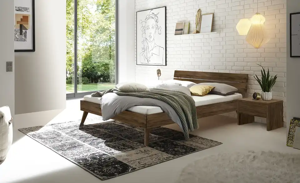 HASENA Massivholzbett Ortona BHL 146|76|214 cm