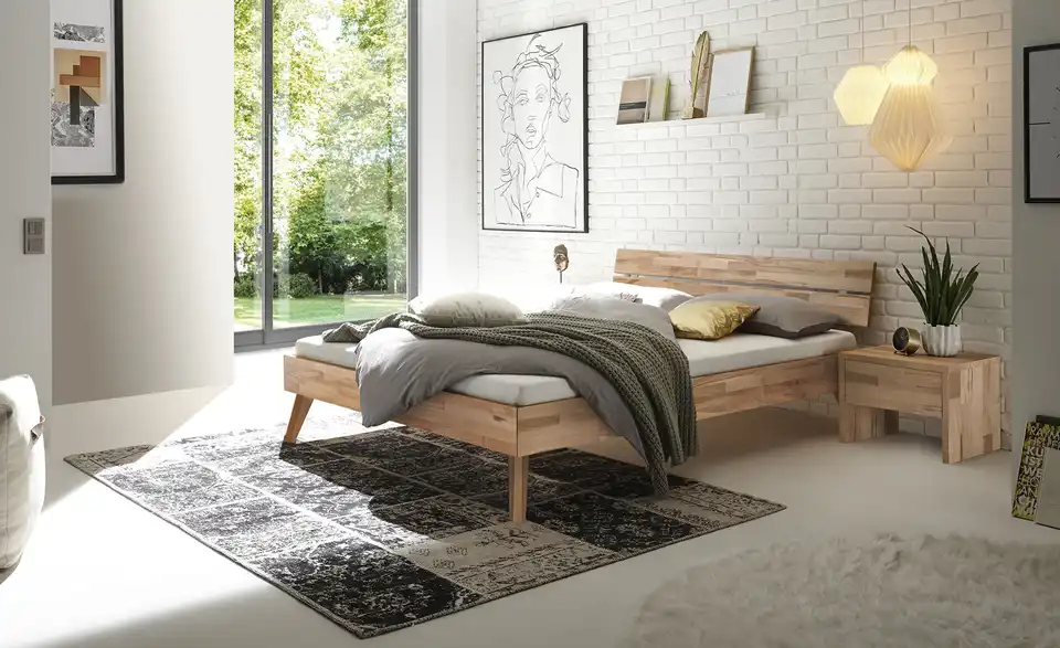 HASENA Massivholzbett Ortona BHL 146|81|214 cm