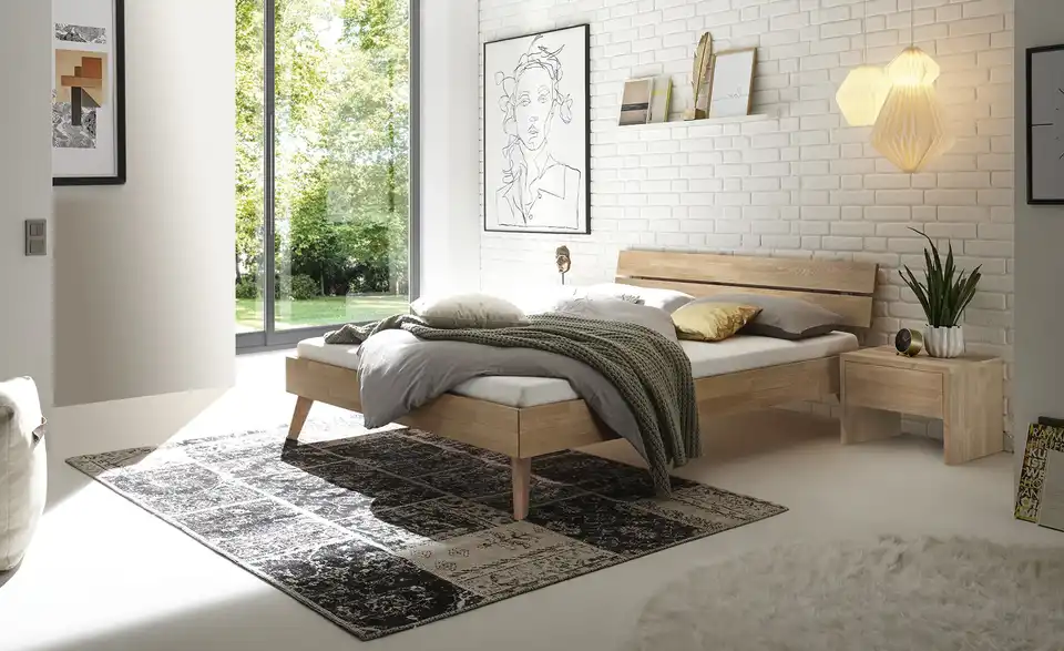 HASENA Massivholzbett Ortona BHL 146|81|214 cm