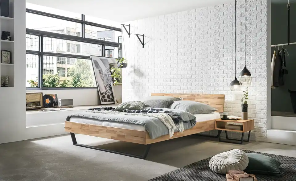 HASENA Massivholz-Bettgestell Asti BHL 146|74|214 cm