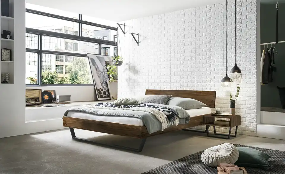 HASENA Massivholz-Bettgestell Asti BHL 146|74|214 cm