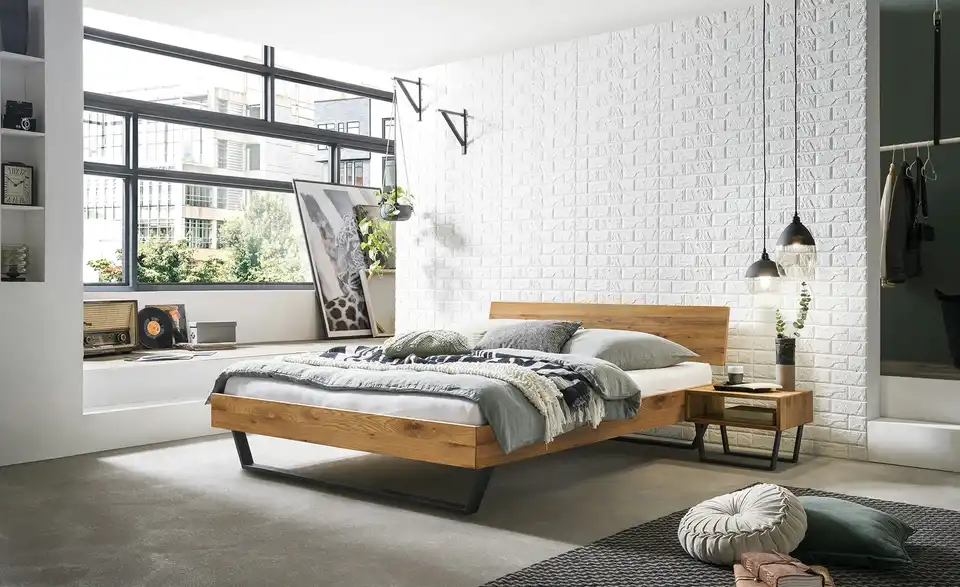 HASENA Massivholz-Bettgestell Asti BHL 166|79|214 cm