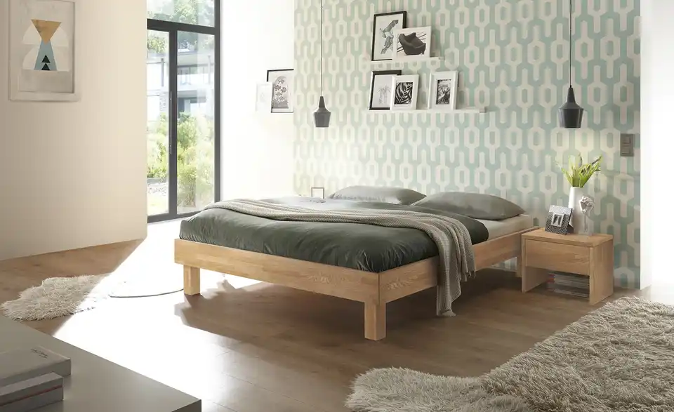 HASENA Massivholzbett Rapallo BL 146|205 cm