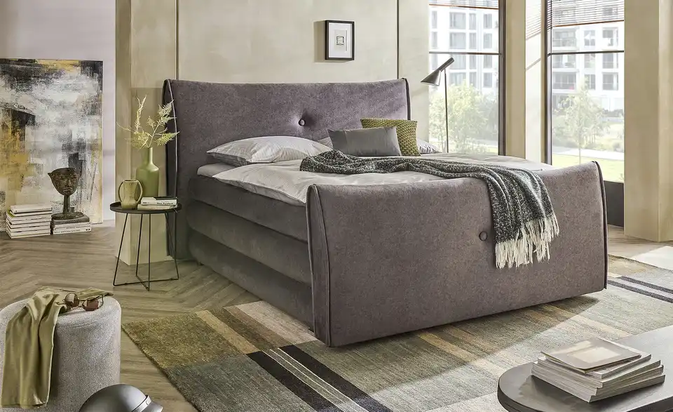 smart Boxspringbett mit Stauraum Luxus BHL 214|131|240 cm