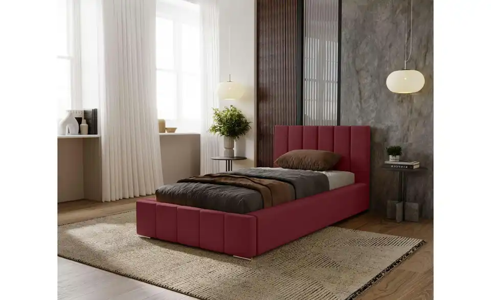 Polsterbett mit Stauraum Nelia BHL 105|100|221 cm